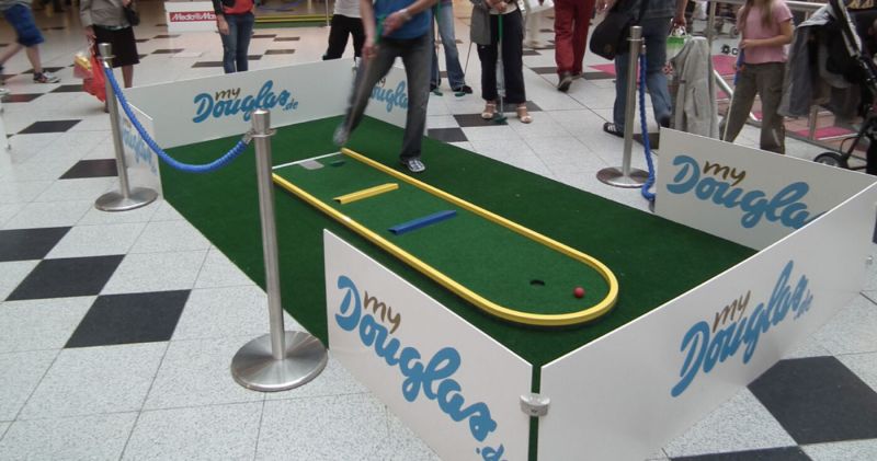 Minigolfanlage – Einkaufszentrum